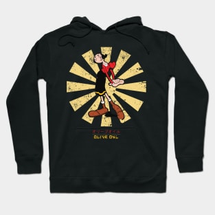 Olive Oyl Retro Japanese Popeye Hoodie